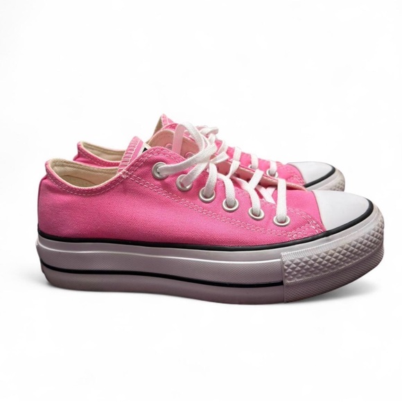 Converse Women's Pink Canvas Sneakers - Picture 4 of 8